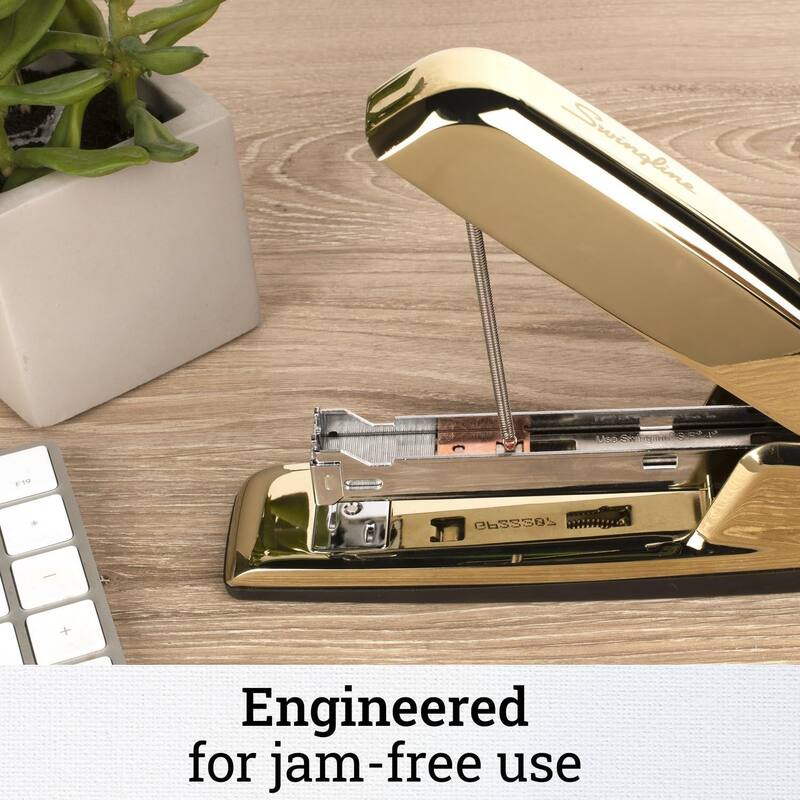 Grampeador Swingline 747 - Capacidade para 30 Folhas - Dourado e